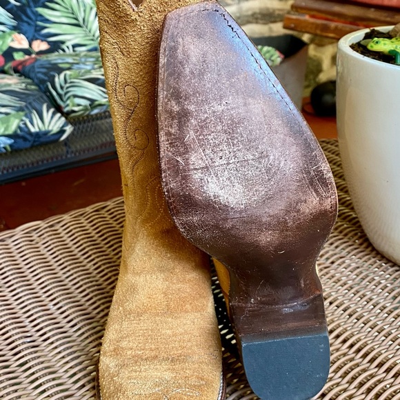 Beautiful Rodney Ammons Rough-out Cowboy Boots - Picture 7 of 8